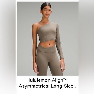 lululemon align asymmetrical long sleeve shirt